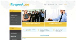 Desktop Screenshot of irequest.ca